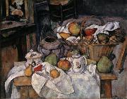 Paul Cezanne Still Life with Basket oil painting on canvas